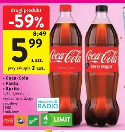 Napój gazowany Coca-Cola +2 warianty
