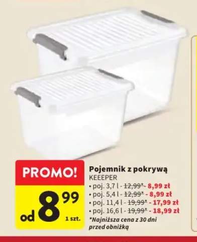Pojemnik z pokrywą 3,7 l Keeper +3 warianty