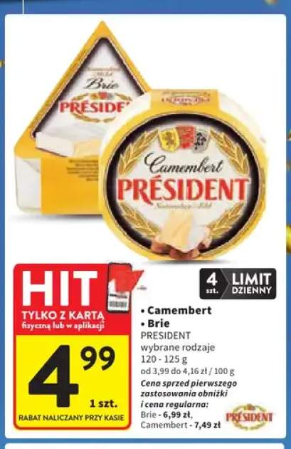 Ser Camembert President +1 wariant