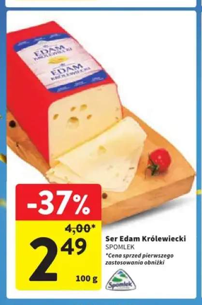 Ser Edam Królewiecki Spomlek