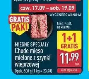 Chude mięso mielone z szynki wieprzowej Mięsne Specjały