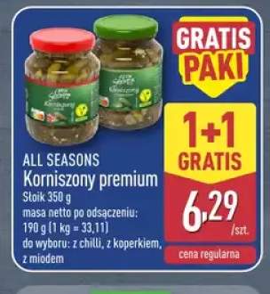 Korniszony premium z chilli All Seasons +2 warianty