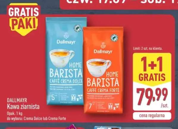 Kawa ziarnista Crema Dolce Dallmayr +1 wariant