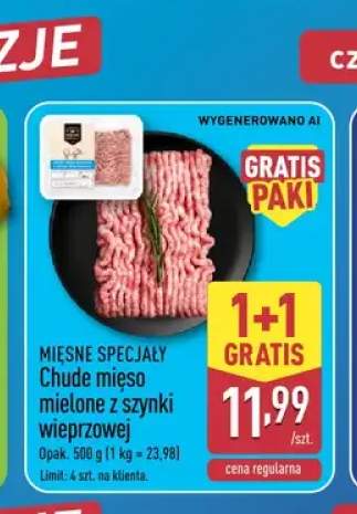 Chude mięso mielone z szynki wieprzowej Mięsne Specjały