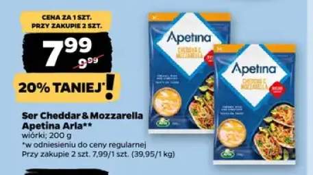 Ser Cheddar & Mozzarella wiórki Apetina Arla