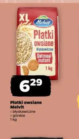 Płatki owsiane błyskawiczne Melvit +1 wariant