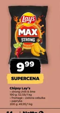 Chipsy Lay's Strong Chilli & Lime +3 warianty