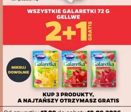 Galaretki 72 g Gellwe +3 warianty