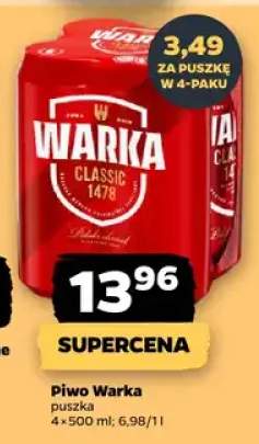 Piwo Warka Classic 4-pak