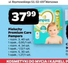 Pieluchy Premium Care rozm. 3 Pampers +2 warianty