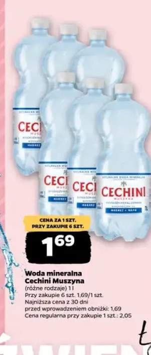 Woda mineralna Cechini Muszyna