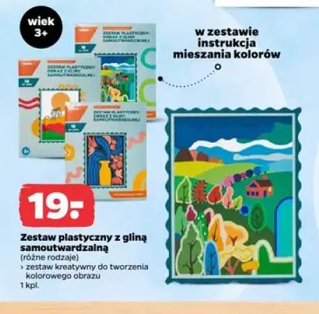 Zestaw plastyczny z gliną samoutwardzalną