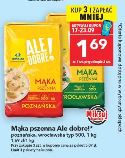 Mąka pszenna wrocławska typ 500 Ale Dobre! +1 wariant