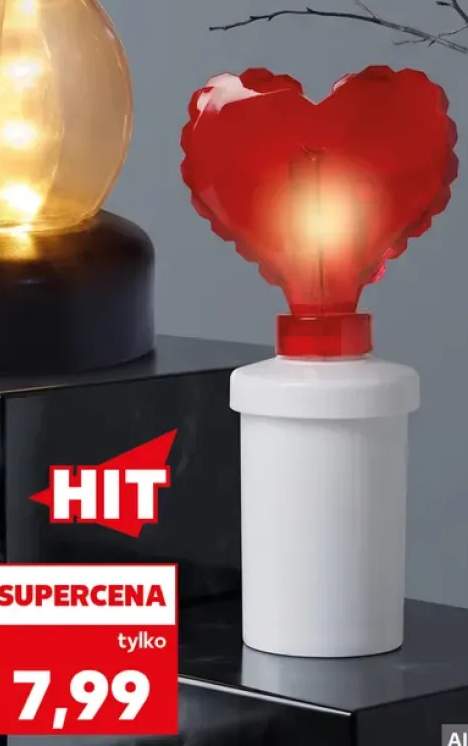 Wkład zniczowy LED Serce