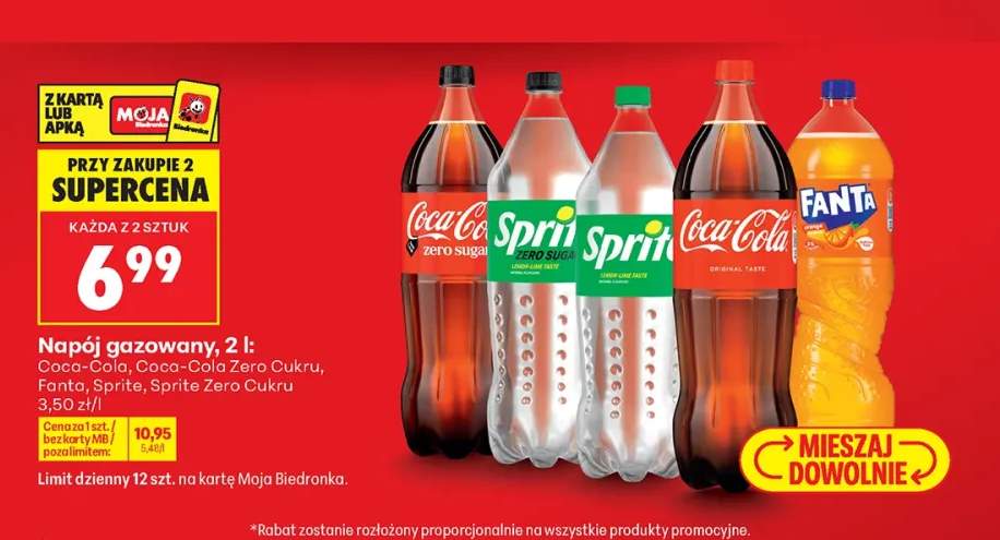 Napój gazowany Coca-Cola +4 warianty