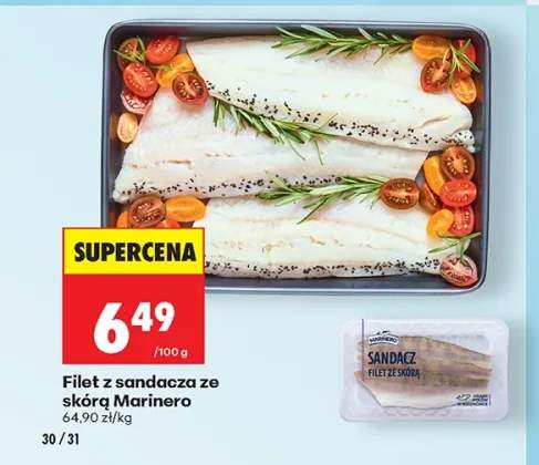 Filet z sandacza ze skórą Marinero