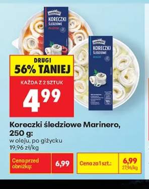 Koreczki śledziowe w oleju Marinero +1 wariant