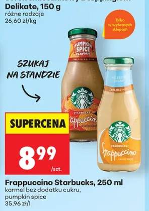 Frappuccino Starbucks karmel bez dodatku cukru +1 wariant