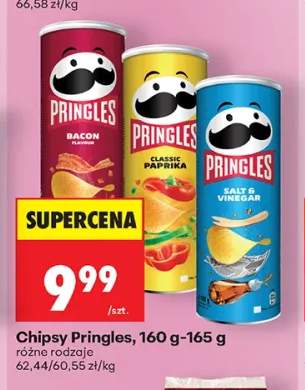 Chipsy Pringles Bacon +2 warianty