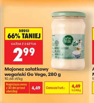 Majonez sałatkowy wegański Go Vege