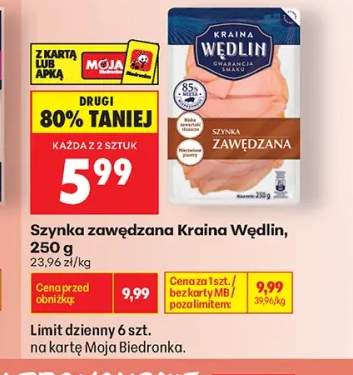 Szynka zawędzana Kraina Wędlin