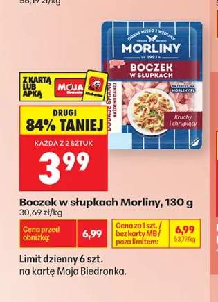 Boczek w słupkach Morliny