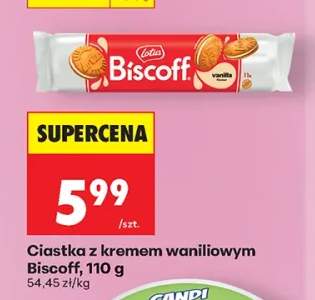 Ciastka z kremem waniliowym Biscoff Lotus