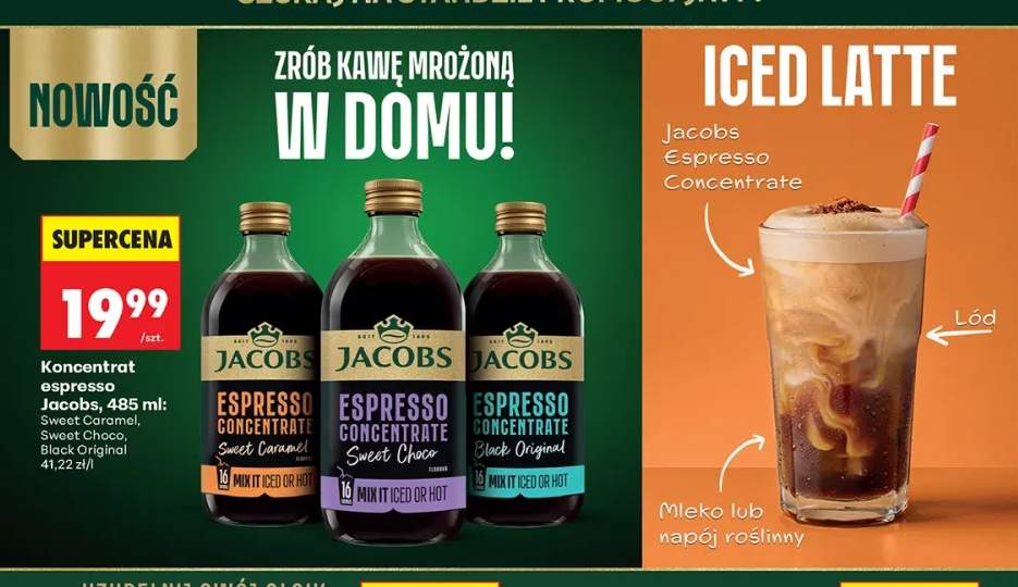 Kawa rozpuszczalna Koncentrat espresso Jacobs Sweet Caramel +2 warianty