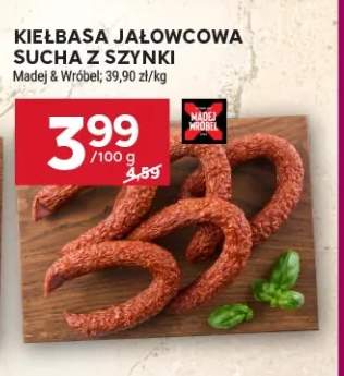 Kiełbasa jałowcowa sucha z szynki Madej & Wróbel