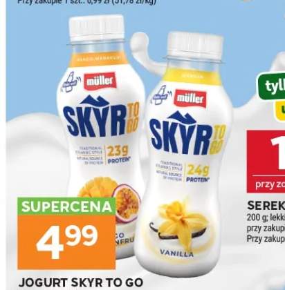 Jogurt Skyr To Go marakuja Müller +1 wariant