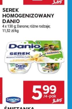 Serek homogenizowany Danio 4-pak