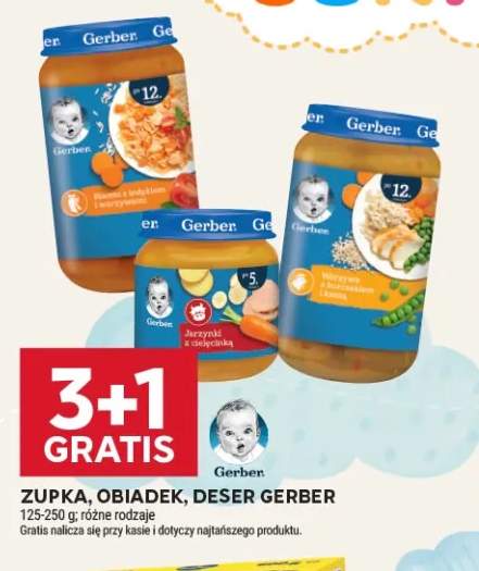 Zupka, obiadek, deser Gerber