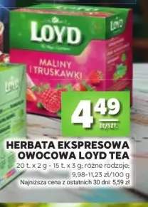 Herbata ekspresowa owocowa Loyd Tea