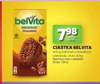 Ciastka belVita kakaowe z kawałkami czekolady
