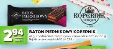 Baton piernikowy Kopernik z nadzieniem owocowym w czekoladzie