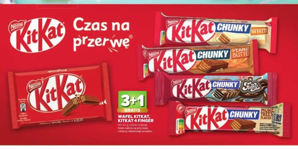 Wafel KitKat 4 Finger +4 warianty