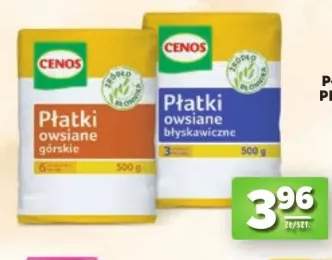 Płatki owsiane błyskawiczne Cenos +1 wariant