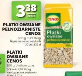 Płatki owsiane pełnoziarniste Cenos