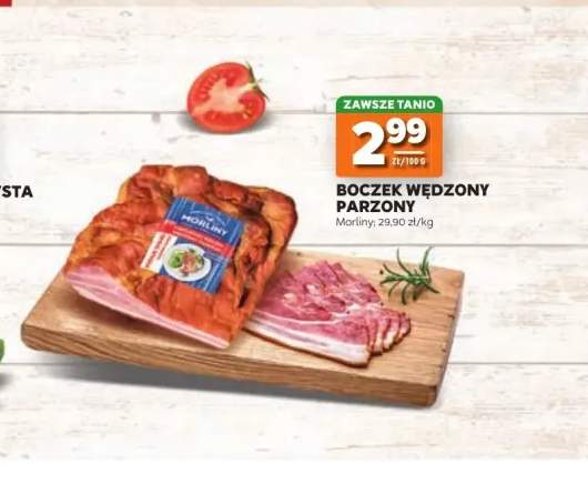 Boczek wędzony parzony Morliny