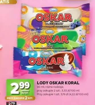 Lody Oskar Blueberry +2 warianty