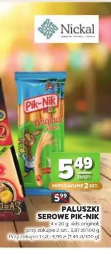 Paluszki serowe kids original 4-pak Pik-Nik