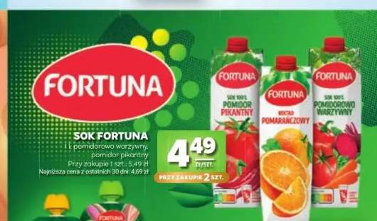 Sok Fortuna pomidorowo warzywny +1 wariant