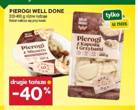 Pierogi z kapustą i grzybami Well Done +1 wariant