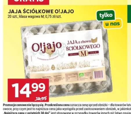 Jaja ściółkowe O!jajo 20 szt