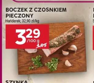 Boczek z czosnkiem pieczony Hańderek