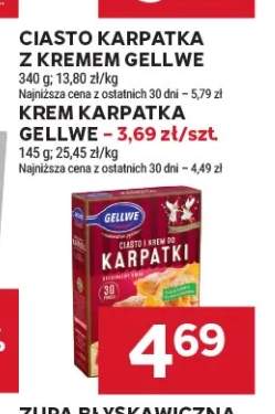 Ciasto Karpatka z kremem Gellwe +1 wariant