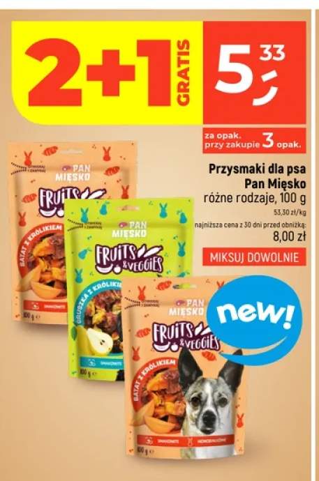 Przysmaki dla psa Pan Mięsko