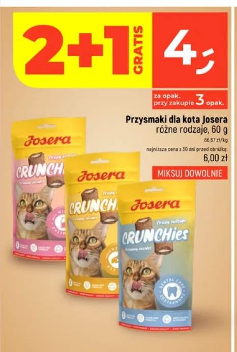Przysmaki dla kota Josera Crunchies Dental Care +1 wariant