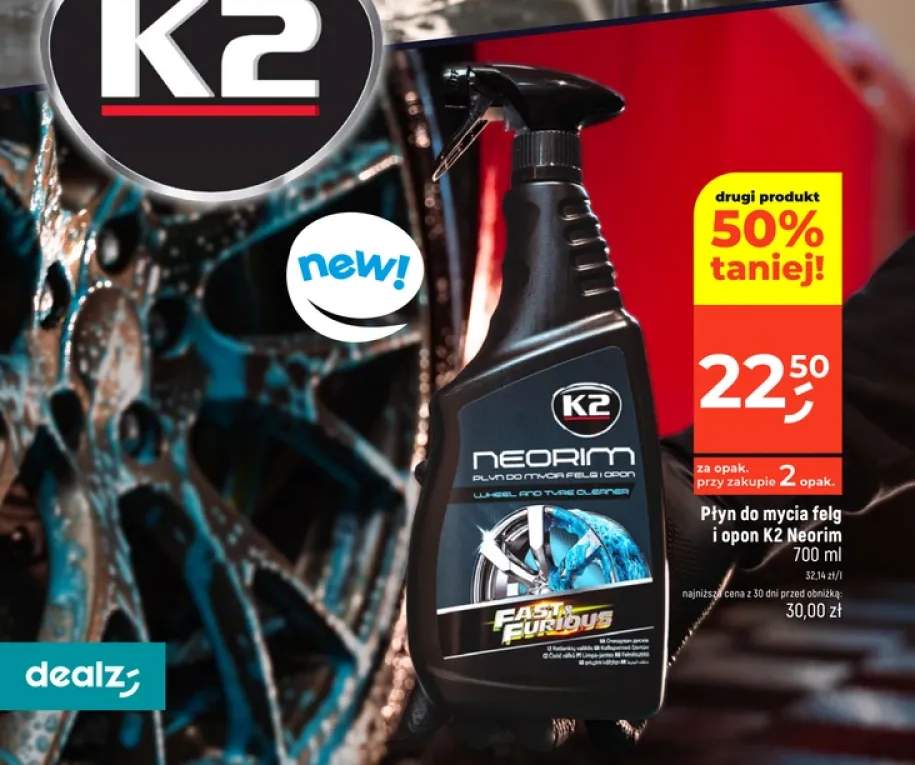 Płyn do mycia felg i opon K2 Neorim