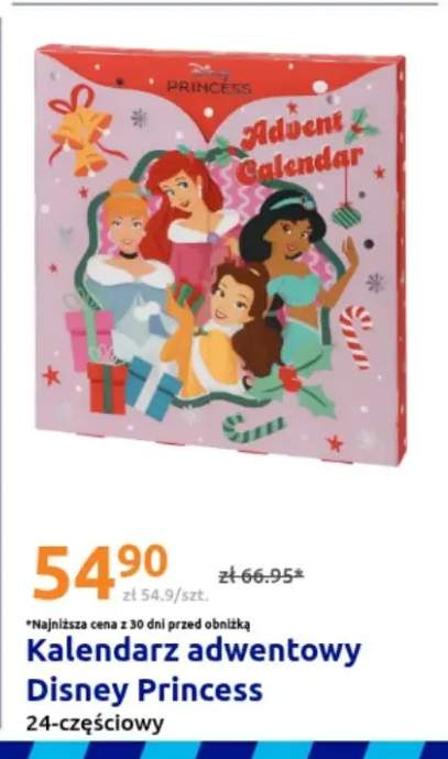 Kalendarz adwentowy Disney Princess 24-częściowy